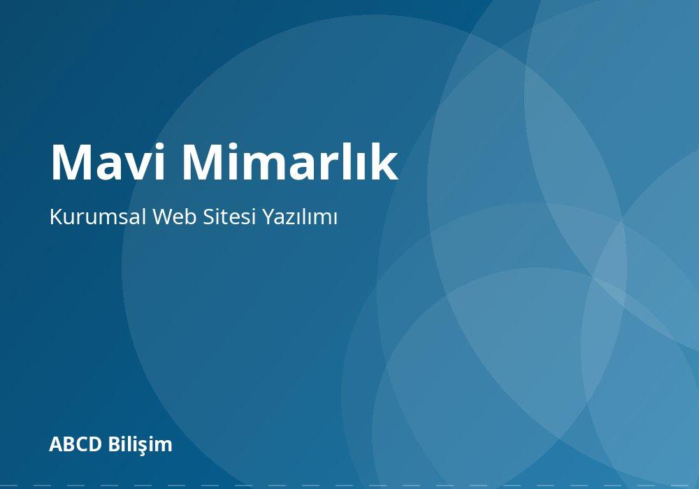 Mavi Mimarlık schermata del sito web